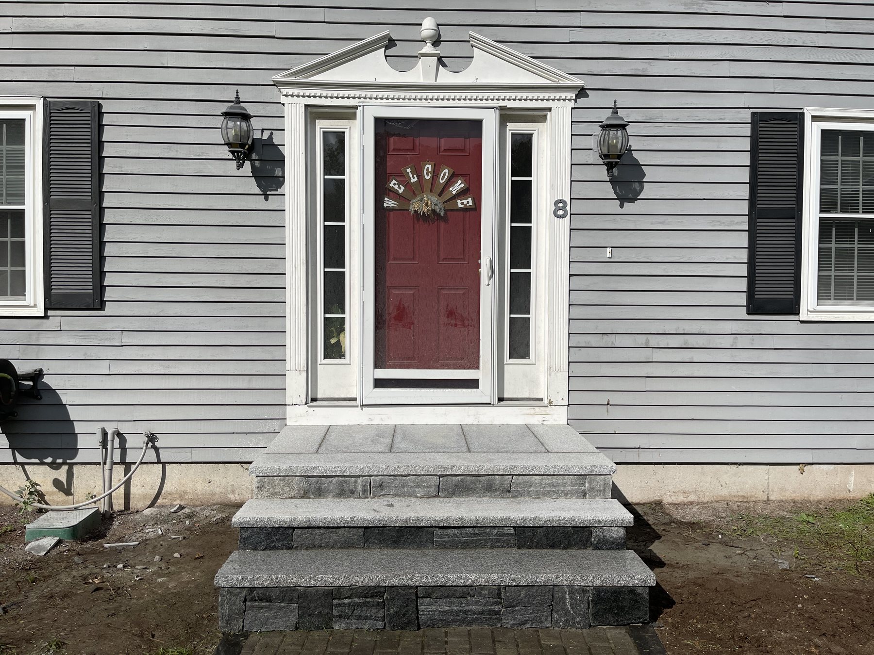 Stone Veneer Step — Mendon, MA